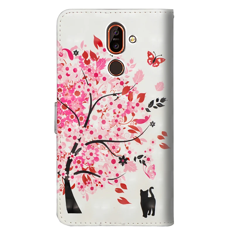 KEFO Book Style 3D Vision Painting Leather Case For Nokia 7 Plus Magnetic Wallet Cover For Nokia 2 3 5 6 2018 8 sirocco 9 Coque  (10)