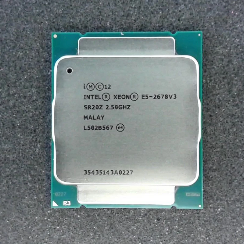 

Intel Xeon E5 2678 V3 CPU 2.5G Serve LGA 2011-3 e5-2678 V3 2678V3 PC Desktop processor For X99 motherboard