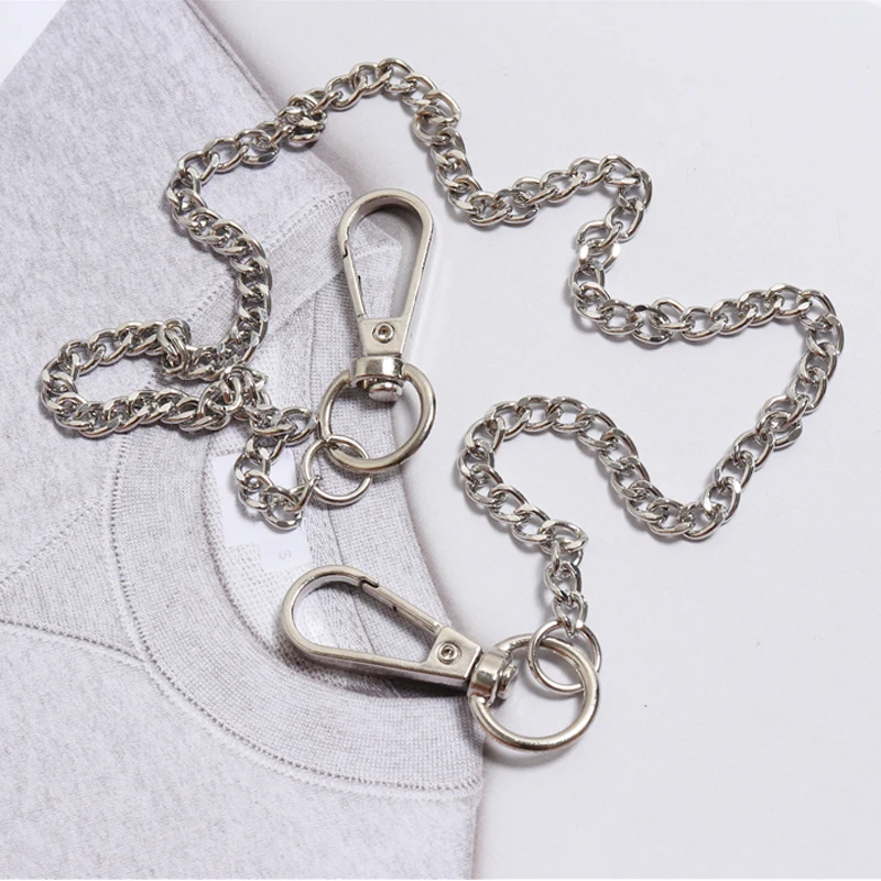 

New Punk Belly silver Chain Jeans Metal Trousers Chain men and women tassel accessories