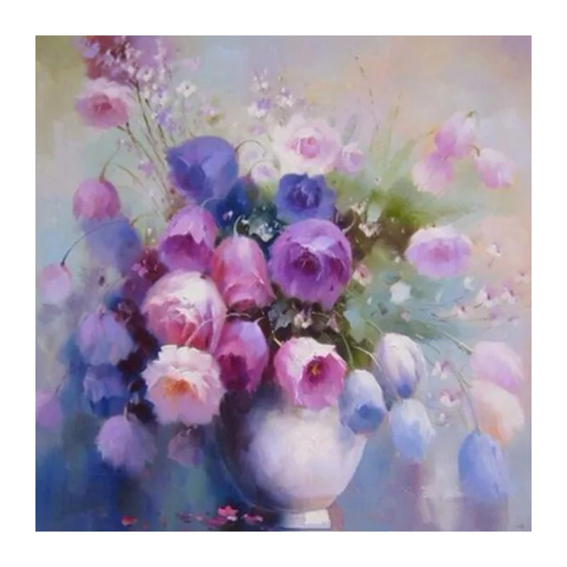 5D round diamond embroidery flower diamond cross stitch diy diamond painting