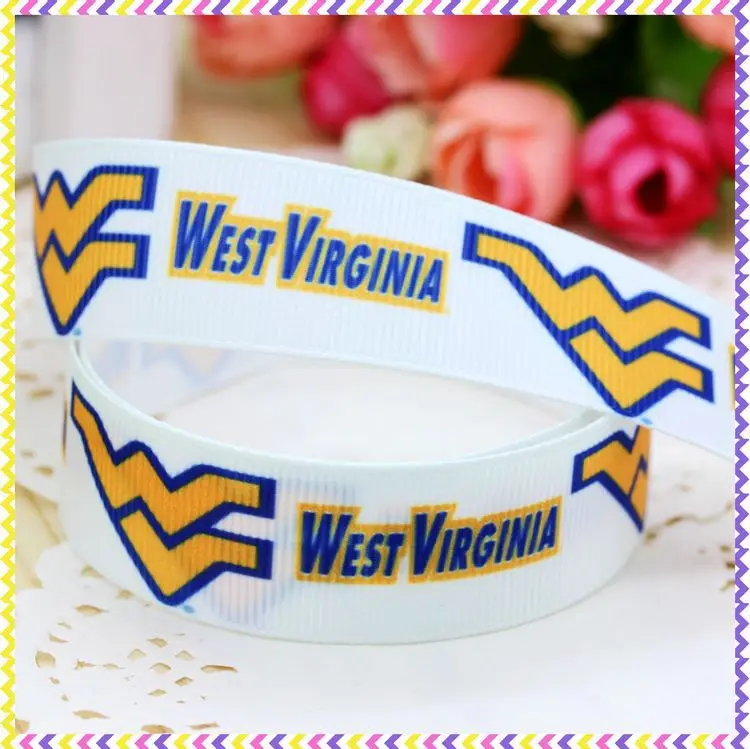 

7/8'' Free shipping sport team printed grosgrain ribbon headwear hair bow diy party decoration wholesale OEM 22mm B446