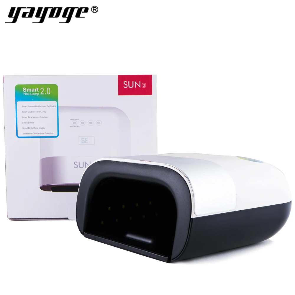 

YAYOGE 48W Nail Dryer UV Led Lamp for all gel varnish salon tools 4 times button high power 50000+ hours usd AUTO