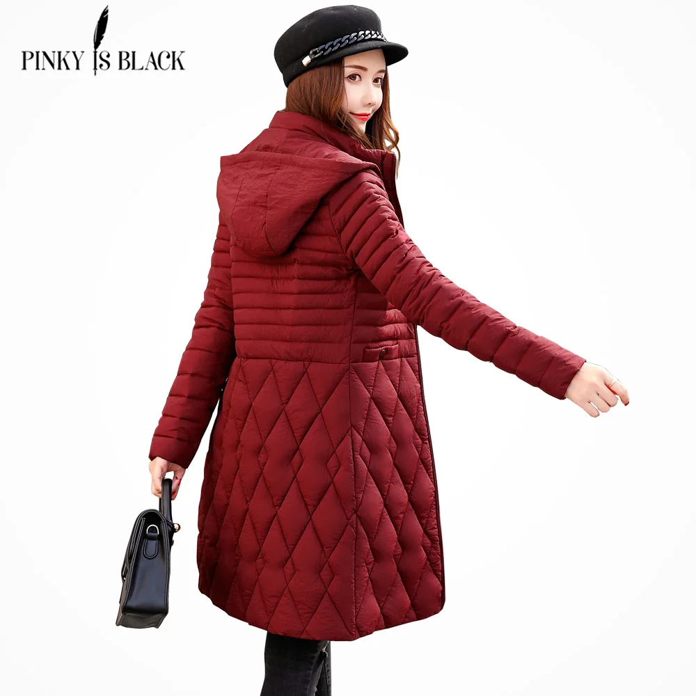PinkyIsBlack 2018 Plus Size 5XL Winter Jacket Women Down Cotton Padded Coat Female Long Parkas Hooded Winter Coat Women Ourwear
