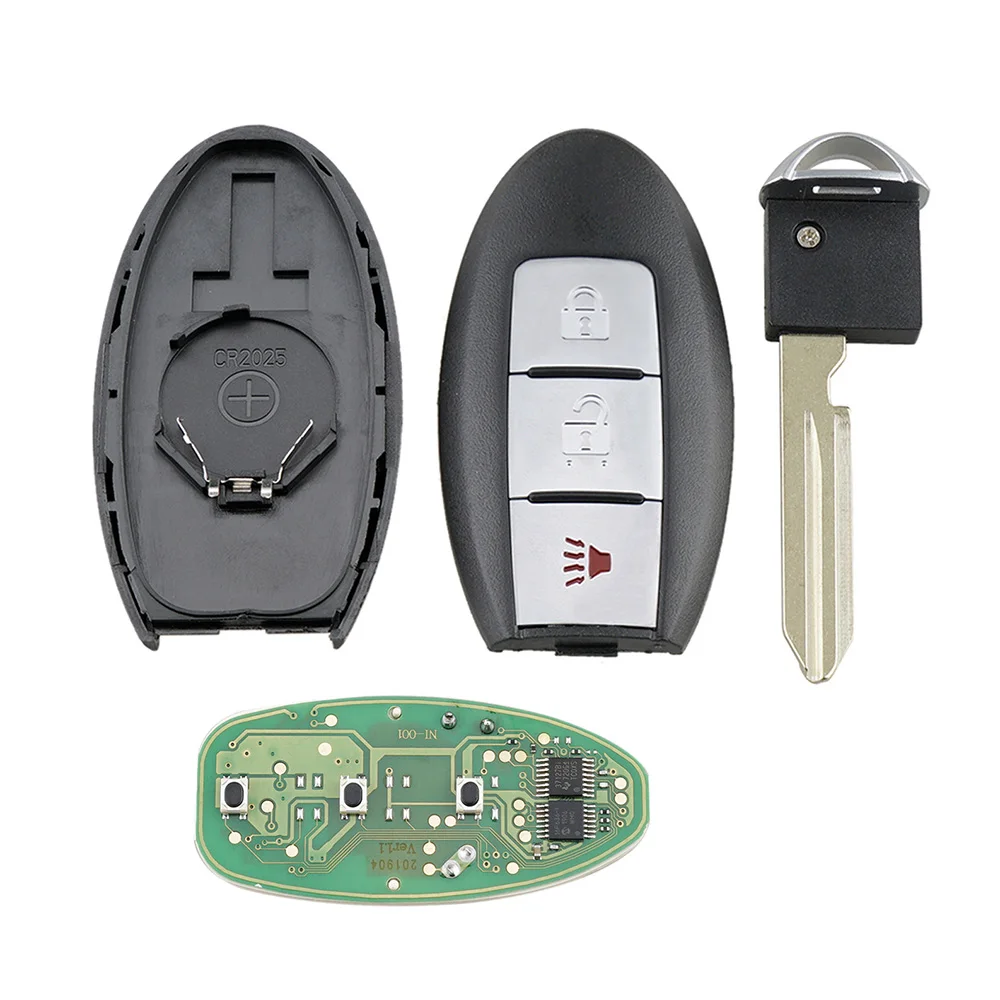 BHKEY 3 кнопки Smart Remote Key 315 МГц для Nissan Tiida Qashqai Altima Maxima Sentra Teana Xtrail CWTWBU729 с чипом ID46