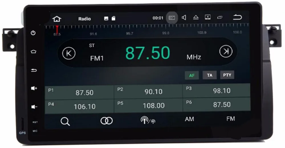 Best Android 8.0 Octa Cores HD 1024X600 9" Car DVD Player Multimedia for BMW/E46 M3 car dvd gps for E46 M3 with WIFI Navi Radio 4G 2