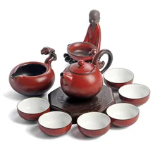 Dehua керамические чайные сервизы Ru Kung Fu чайник костюмы Подарочная коробка стиль и красивый