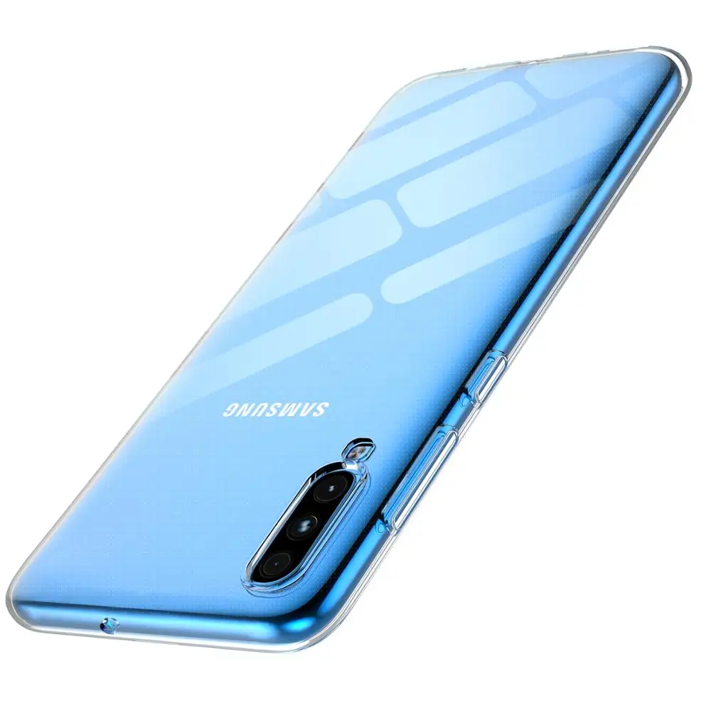Высокий прозрачный ТПУ чехол для телефона Samsung Galaxy A70 A50 A40 A10 A8 2018 противоударный
