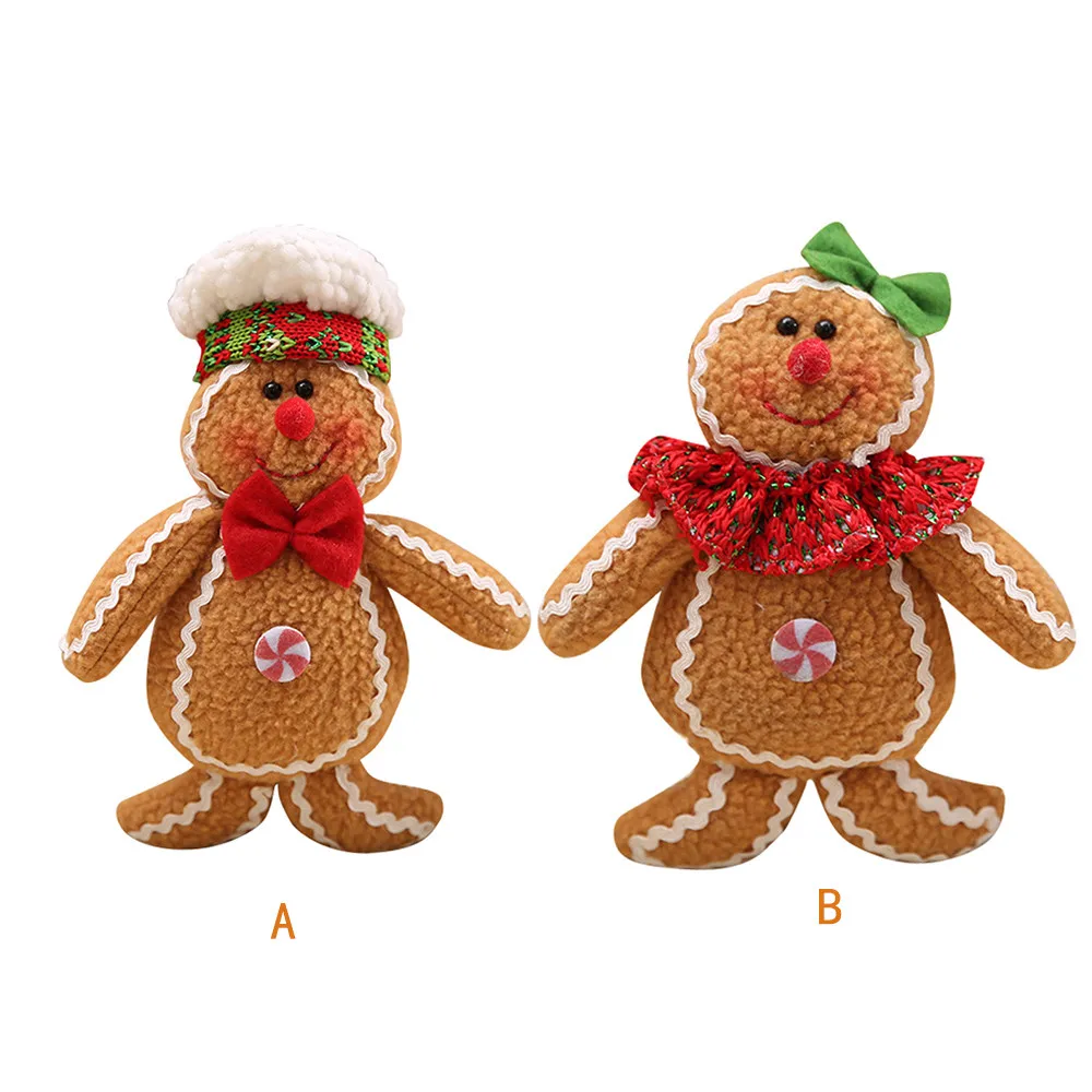 Christmas tree hanging gingerbread man ornaments doll xmas home hang pendant YEZ