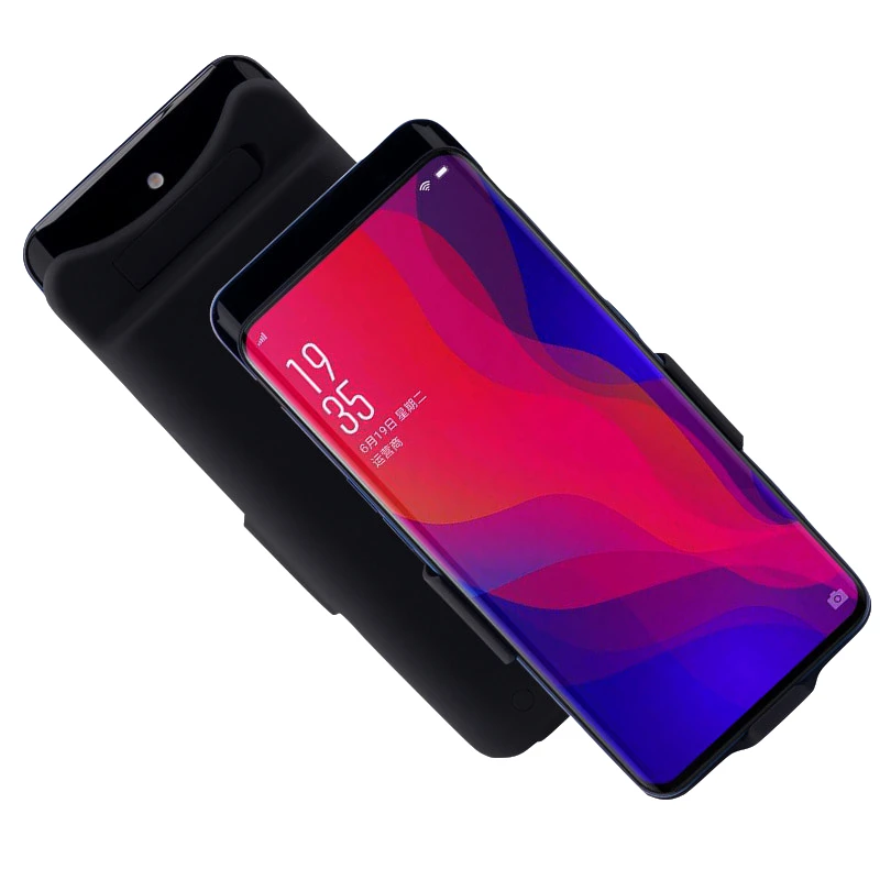 

Three color optional! For OPPO Find X 5000mAh Portable Charging Power Bank Cases Protective Extended Battery Phone Cover case