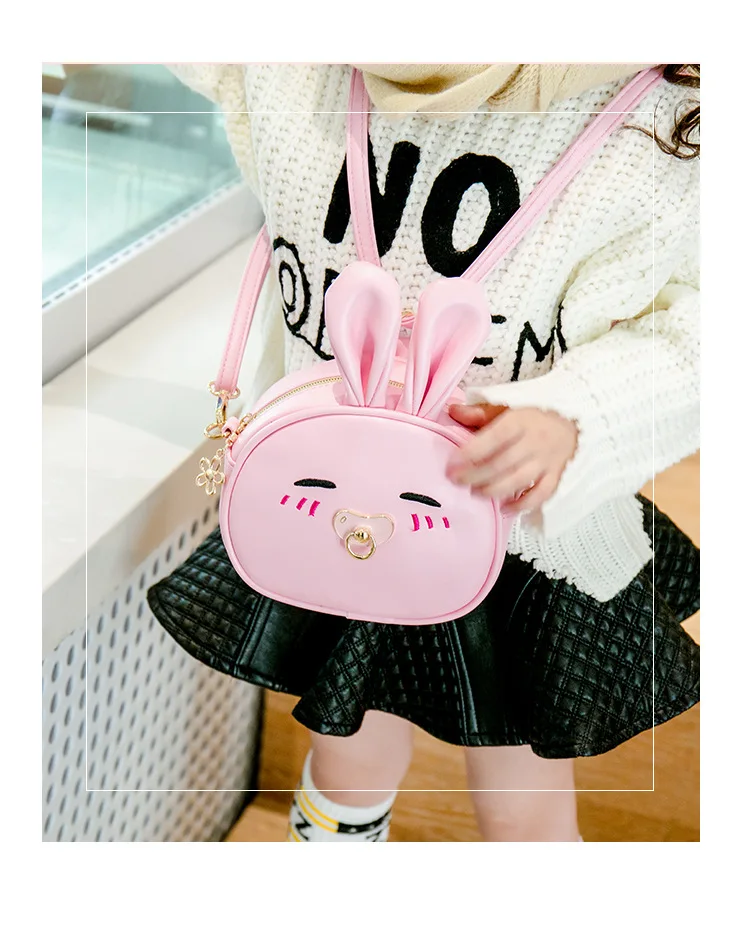 Новое поступление, милая сумка-мессенджер принцессы для девочек, детские Мультяшные сумочки с милыми кроличьими ушками, Детская сумка-мессенджер
