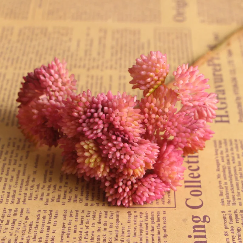 1 шт. конфеты цвет Искусственный Пластик Мини суккулент плод растений микропейзаж Цветочная композиция украшение дома - Цвет: Pink