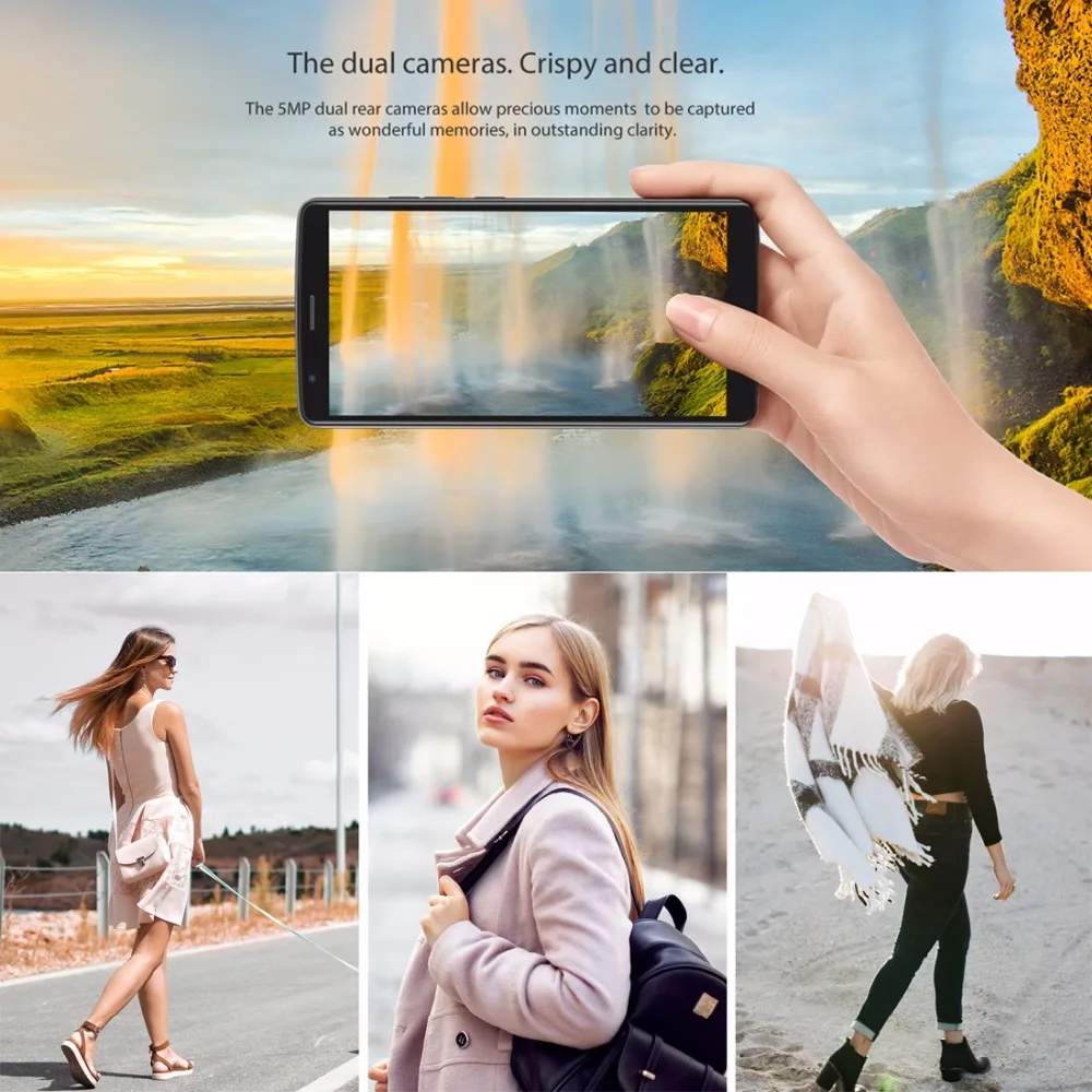 NEW BLACKVIEW A20 Android GO Smartphone Dual Rear Camera MTK6580M Quad core 1GB RAM 8GB 5.5\