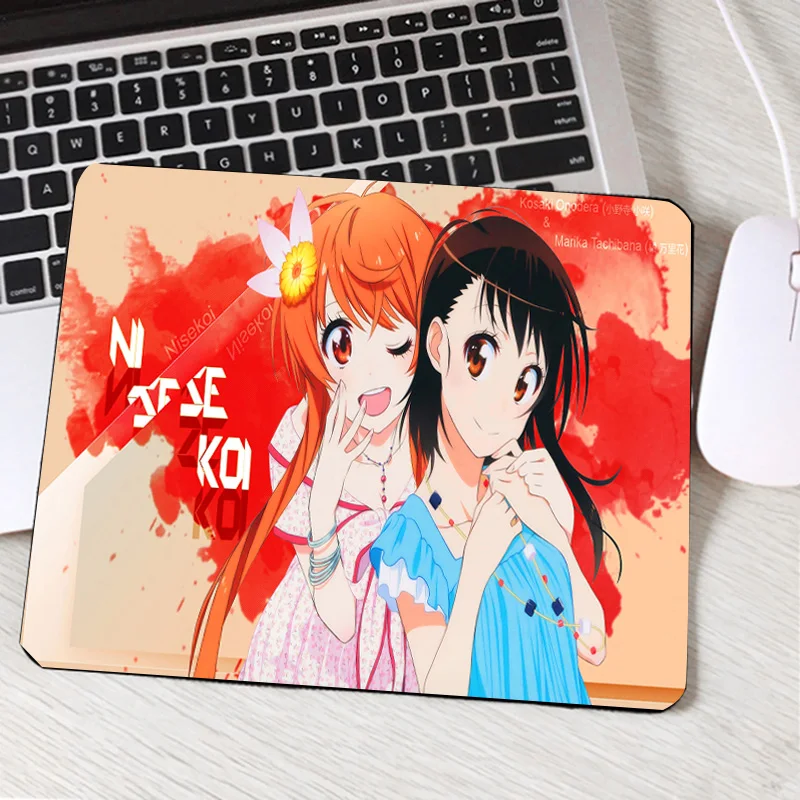 

Mairuige Cute Anime Girls Animation Product Pc Computer Mousepad Nisekoi Onodera Kosaki and Kirisaki Chitoge Creative Diy Pad