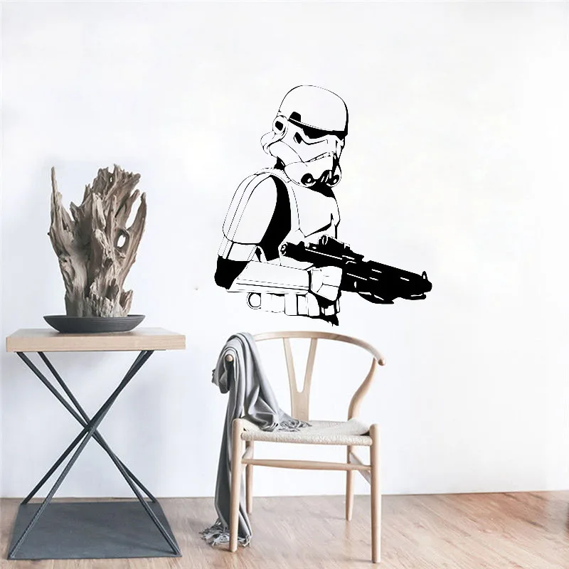 Stormtrooper Wall Vinyl Decal Star Wars Wall Sticker Wall Imperial Army