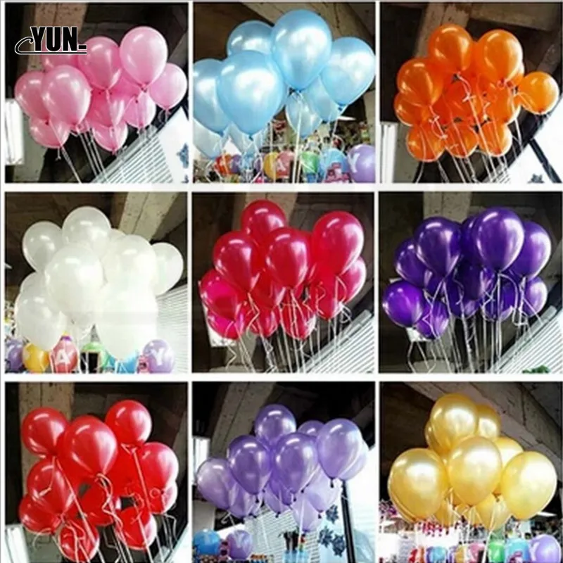 100pcs 10inche Pearl Latex Balloon Inflatable Wedding Decorations Air Ball Happy Birthday Party Supplies Balloons 8D (44)