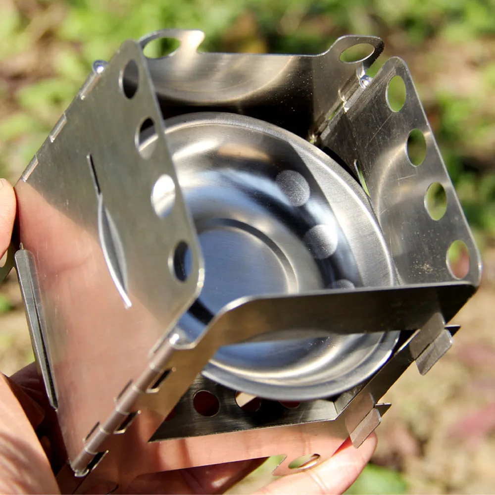 Buy Portable Stainless Steel Outdoor Stove Lightweight Folding Wood Stove