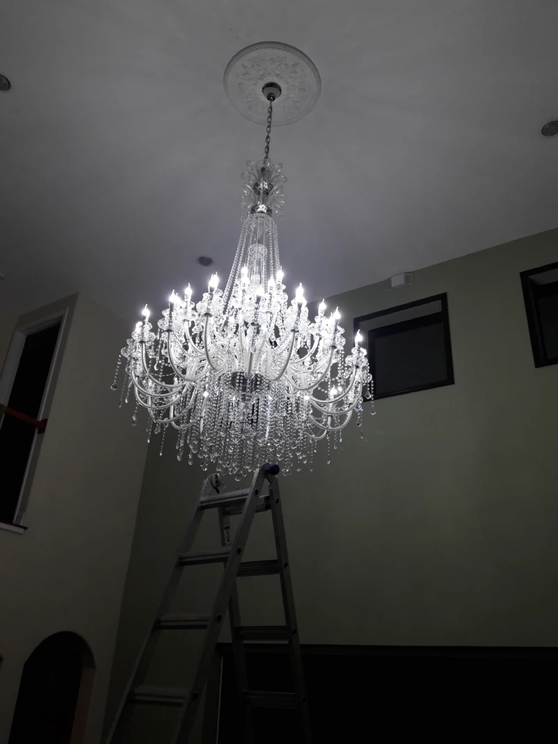 Us 3000 0 Large Crystal Chandeliers For Hotels Modern Chandelier High Ceiling Villa Club Level Chandelier Led Elegant Lighting Chandeliers In