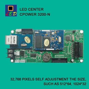 

LED CENTER CPOWER 3200 NETWORK PORT SEND DATA CONTROL CARD LED SIGNS BOARD lumen single Monochrome double color controller