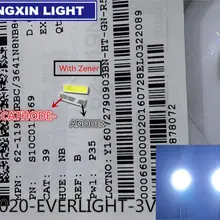 50 шт. EVERLIGHT светодиодный 7020 светодиодный подсветка ТВ Высокая мощность 0,5 Вт 3 в светодиодный подсветка холодный белый для светодиодный ЖК-Телевизор подсветка приложения