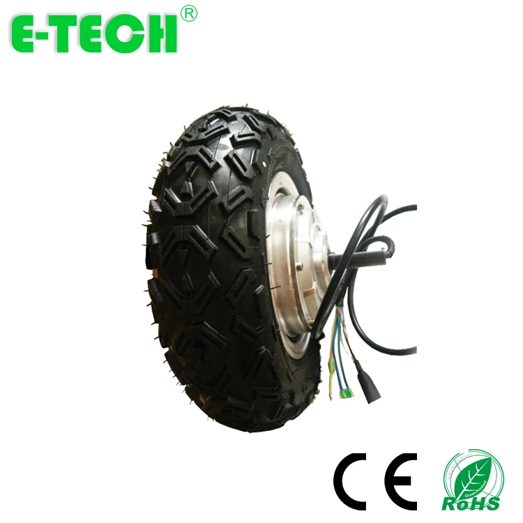 E-tech 10 дюймов щетки DC уменьшенного использования пластин шестерни уменьшенного использования пластин электродвигатель для ступицы колеса для скутера