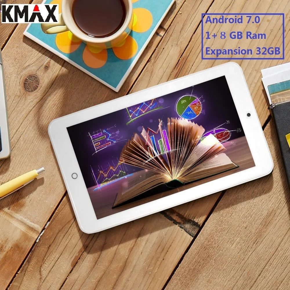 KMAX 7 дюймов Android 0 Wifi планшетный ПК 800*1280 FHD lcd четырехъядерный 8 ГБ Bluetooth планшеты 32