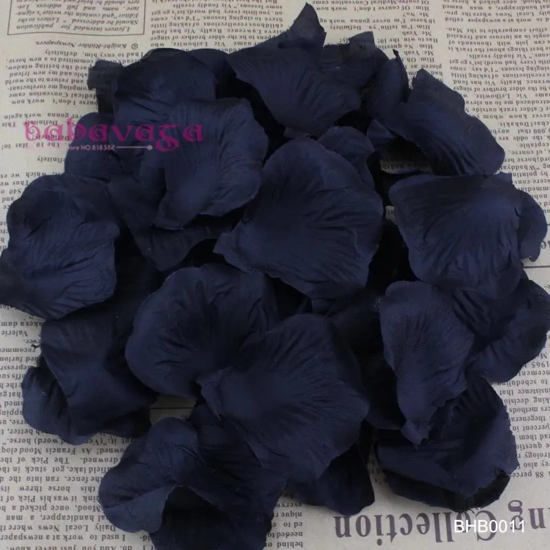 Свадебные украшения черного цвета модные Искусственные цветы полиэфирные лепестки роз к свадьбе