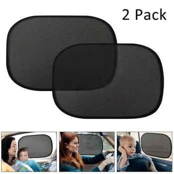 

car styling 2pcs Car Sun Shade Side Window Eyes Visor Protection Shield Kids Baby Cover Auto Mesh 50 x 30 cm sunscreen car baby