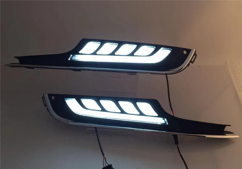 

car styling White LED Daytime Running Light Fog Lamp For Volkswagen Golf 7 MK7 2013-2016 led drl day light