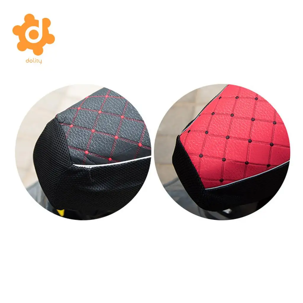 Black Motorcycle Electric Car Scooter Waterproof Seat Cushion Cover M
