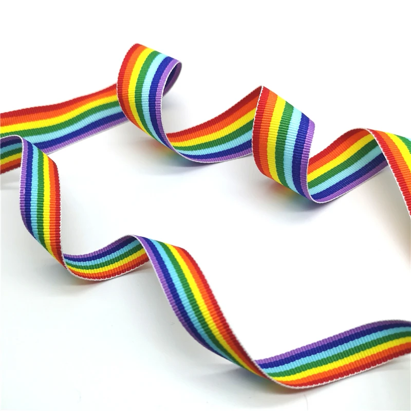 Ribbon Decoration 5 yards Rainbow Ribbon For Wedding Gift Wrapping