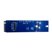 2017 New Riser M 2 NGFF to PCI E X16 Slot Transfer Card Mining Riser Card