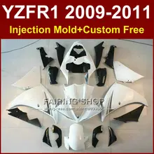 Classic white Motorcycle parts for YAMAHA R1 fairings 09 10 11 12 R1 bodyworks YZF1000 R1 YZF R1 2009 2010 2011