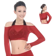 Костюм для восточного танца живота костюм Для женщин из модифицированного вискозного волокна имеют соответствующие коды по таблице размеров Танцы индийский танец живота одежда Костюмы Топ S68 жилет