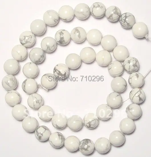 

Stone Howlite 8mm Round Magnesite Gem stone Loose Beads 40cm/string 10strings/lot
