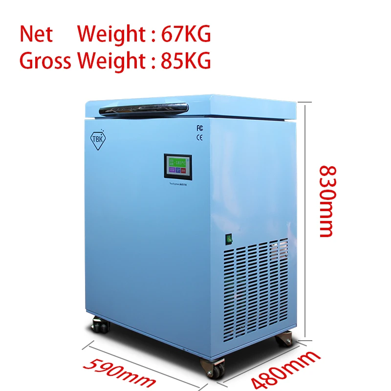 

-190 degree TBK 588 Frozen Separator Machine for samsung S8 S7 Edge Curved Screen 220v/50Hz