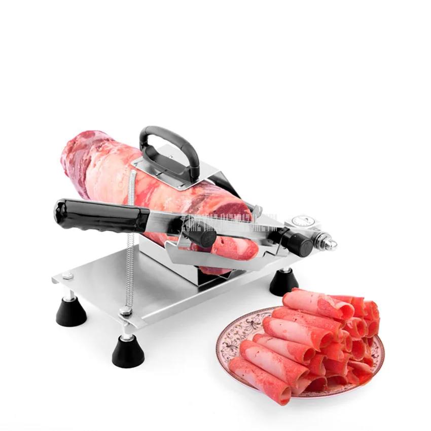  Manual Lamb Beef Slicer Stainless Steel Frozen Meat Cutting Machine Vegetable Mutton Roll Cutter 20