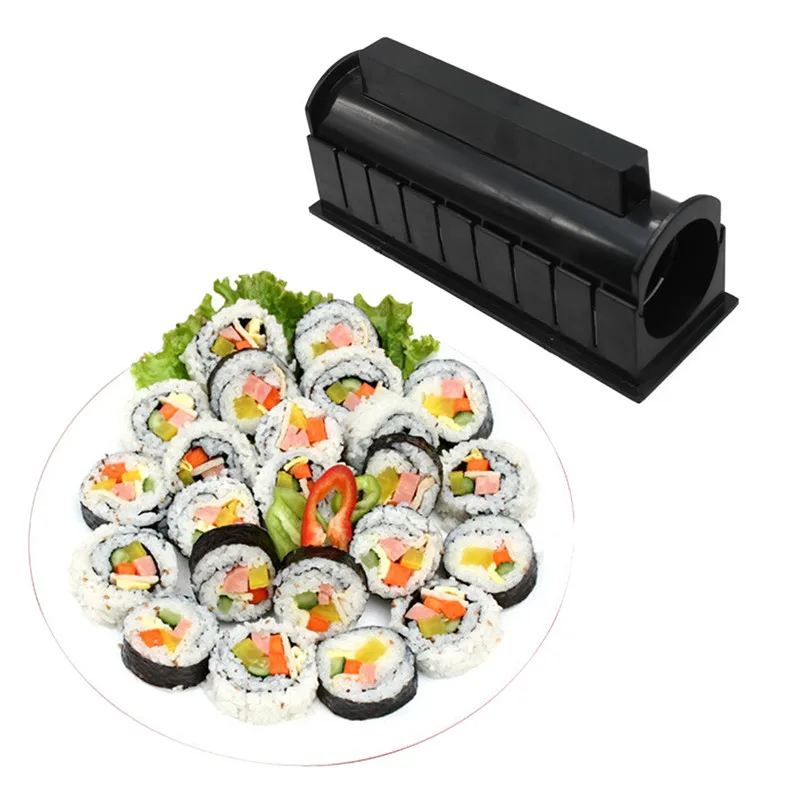 

Multifunctional Sushi Mould10pcs DIY Easy Sushi Maker Equipment Kit Rice Ball Cake Roll Mold Making Sushi Tools