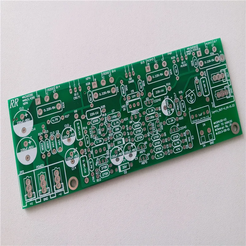 Differential input amplifier circuit KSA100 2SA1943 2SC5200 mono board PCB | Электроника