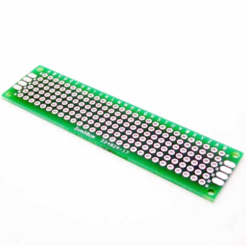 HoBiMart 10 шт. двухсторонний Прототип PCB хлеб доска 2x8 см Луженая универсальная
