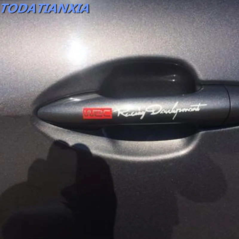 Наклейки и Переводные картинки на дверную ручку для Nissan Qashqai X trail Tiida Juke Note Almera Teana