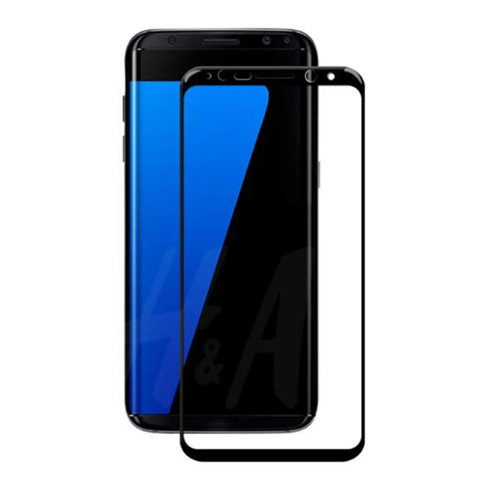 

50pcs/lot Wholesale with Retail Package 3D Curved Edge Full Screen Protector For Samsung Galaxy S8 S8 Plus