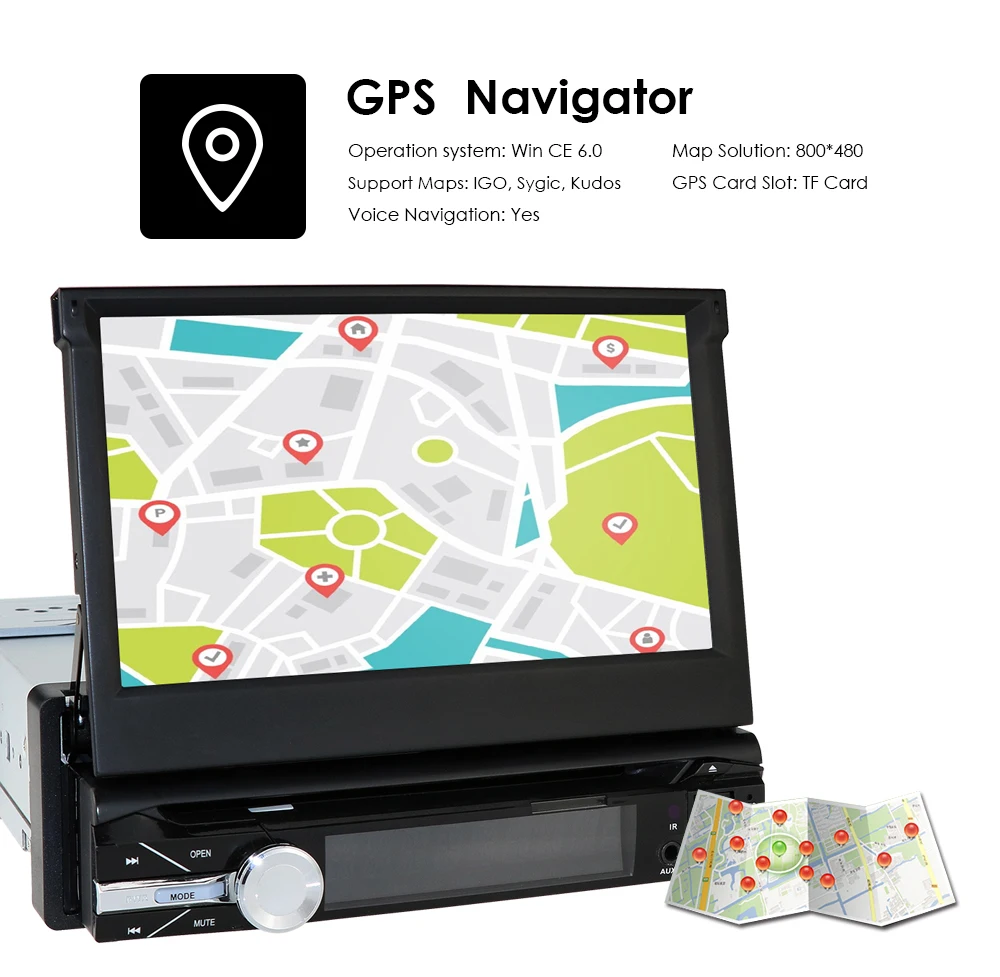 Flash Deal Free camera 1 din radio Car dvd player Navigator tape recorder auto radio car radio GPS multimedia Dab+ 8G Map card Mirror link 9