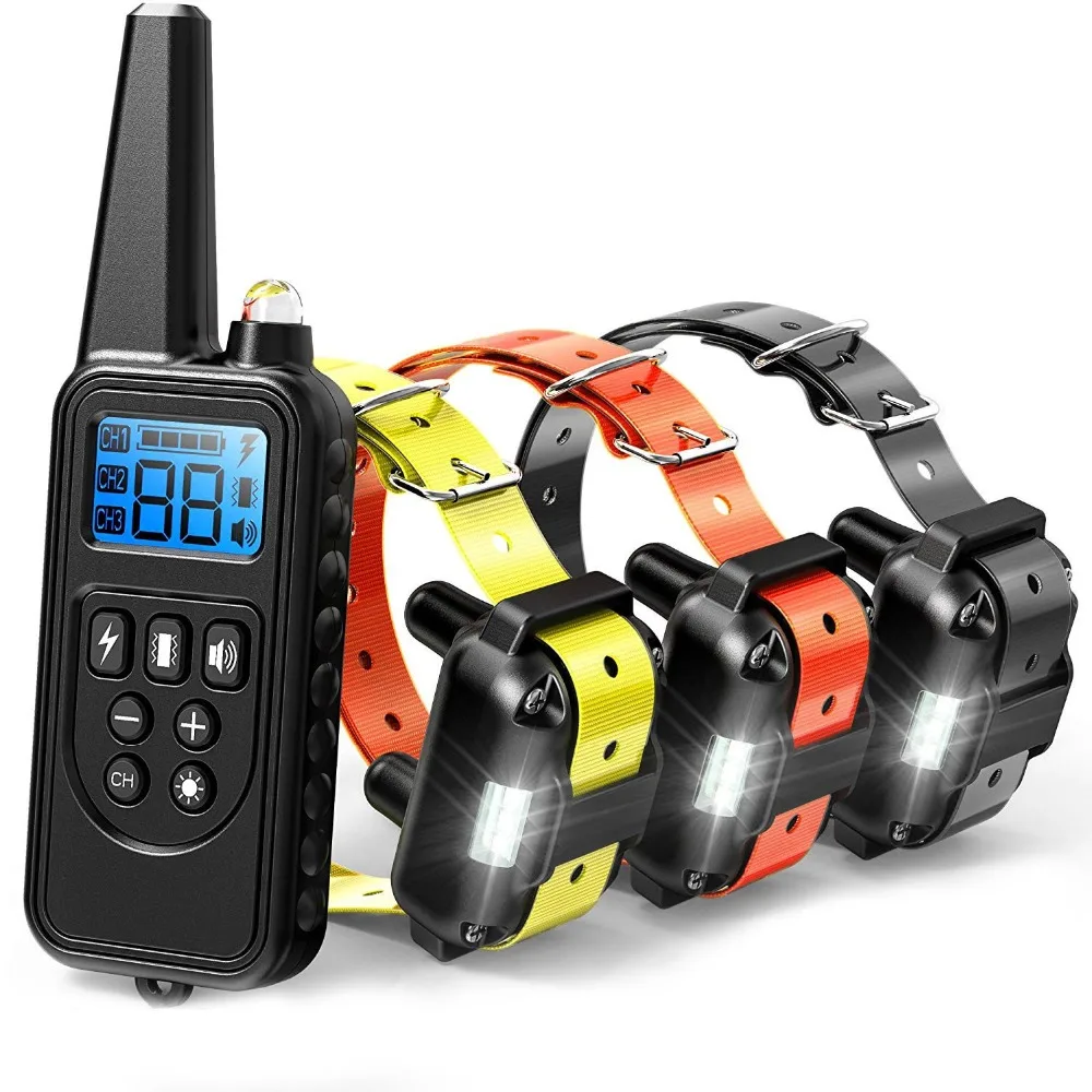 Rechargeable Waterproof Electronic Dog Training Collars Stop Barking