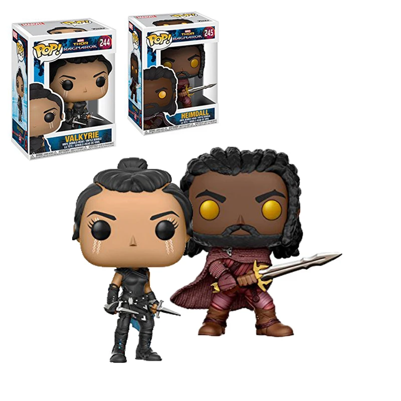 

Funko POP Marvel Thor: Ragnarok 3 Valkyrie Heimdall figurine PVC action figure collection model toy birthday gifts 10CM with box