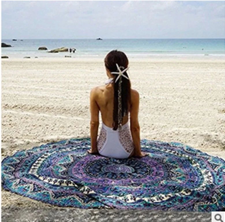 

Diameter:140 Dream catcher Tapestry Wall Hanging Polyester Fiber Throw Bohemian Door Curtain Bedspread Home Decor Drop Shipping