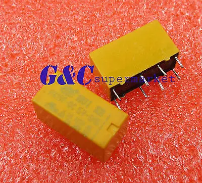 

DC 5V Coil DPDT 8 Pin 2NO 2NC Mini Power Relays PCB Type HK19F