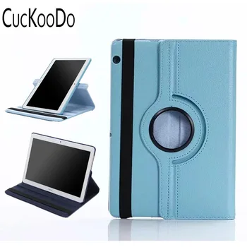 

CucKooDo 50Pcs/lot 360 Degree Rotating Magnetic Smart PU Leather Protective Case For 9.6" Huawei MediaPad T3 10