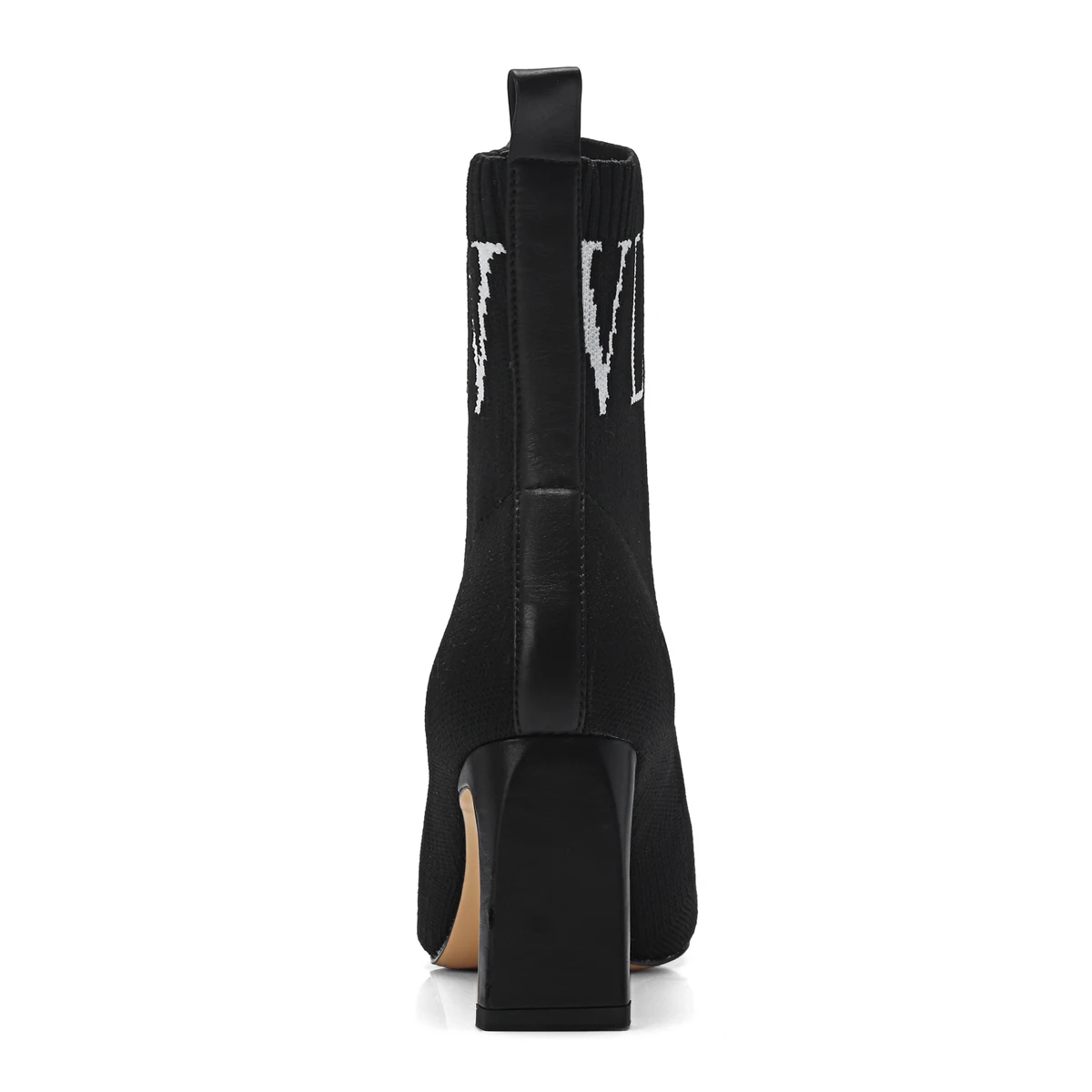Femmes Confort Mode Carré De Chaussures Rose Noir Hauts Glissent Sur Talons Noir Automne Cheville rose Bout Pointu Stretch Kitting À Hiver Bottes XuPkiOZ