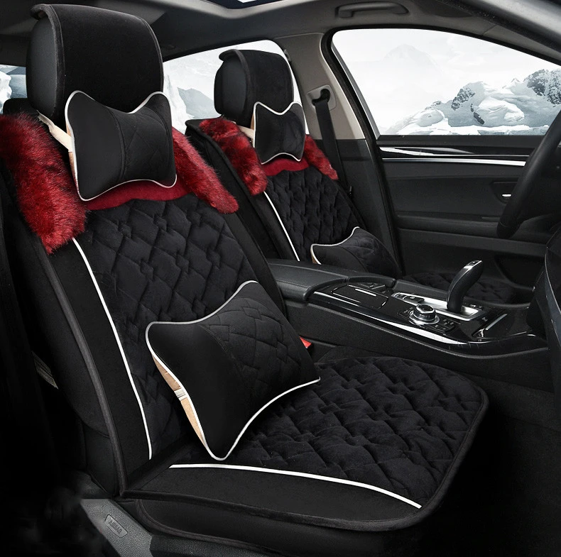winter warm plush flocking seat cover 40