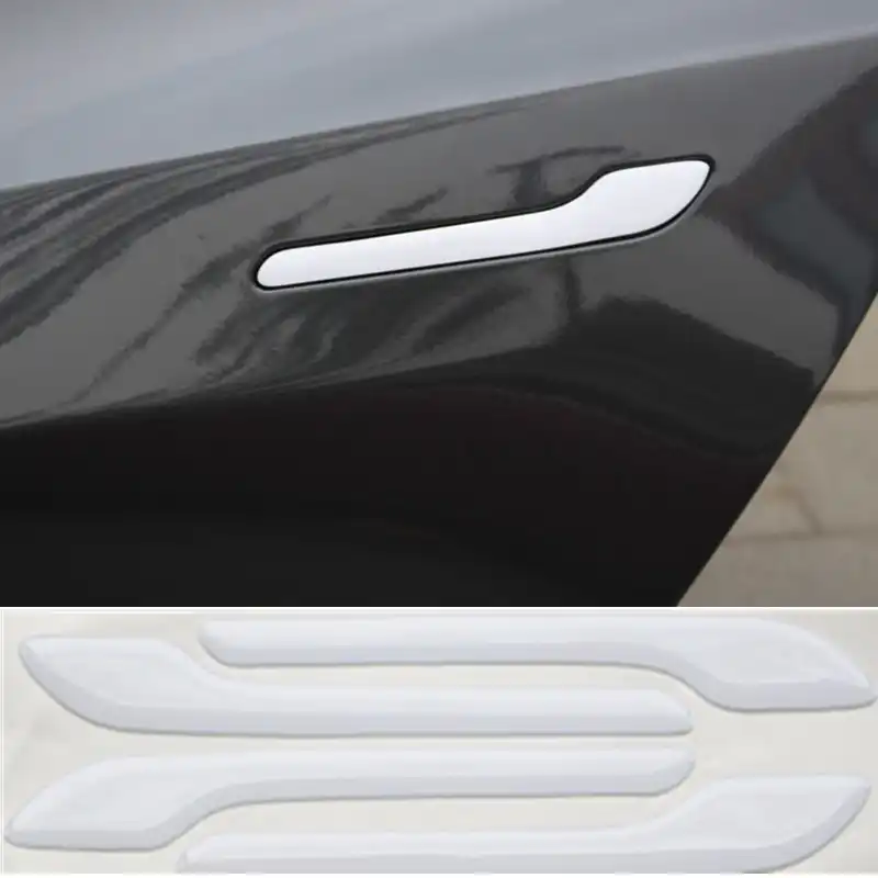 Tesla Model 3 Door Handle Wrap Set Colored Protector Stickers Door